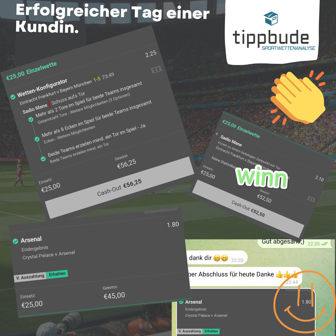 Read more about the article 06.08.22 Guter Sportwetten Tag
