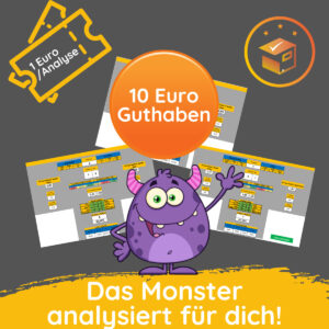 10 Euro Guthaben für die Monster-Analysen deiner Fußball-Tipps